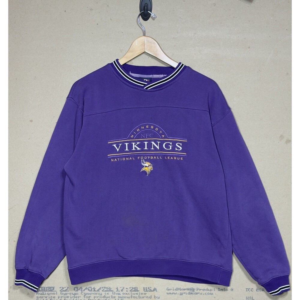 Rare Vintage PRO PLAYER Minnesota Vikings 1996 Crewneck Sweatshirt 90s  XL Z2